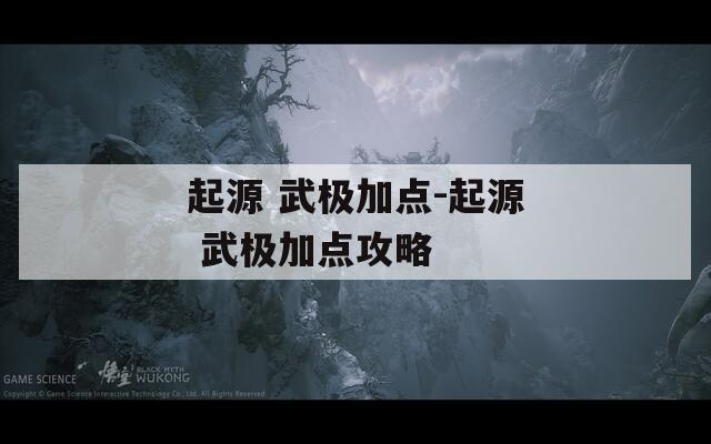 起源 武极加点-起源 武极加点攻略