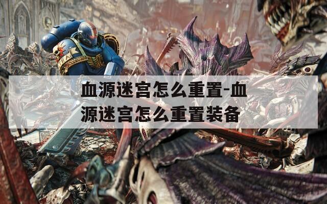 血源迷宫怎么重置-血源迷宫怎么重置装备