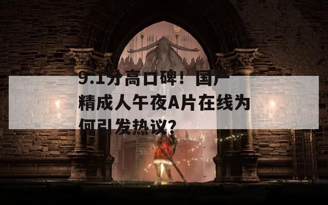 9.1分高口碑！国产精成人午夜A片在线为何引发热议？