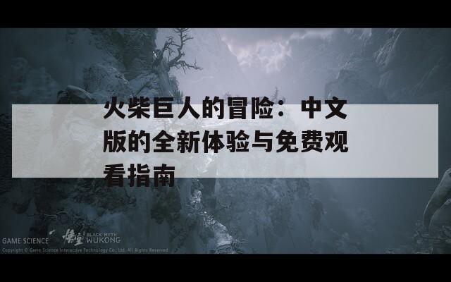 火柴巨人的冒险：中文版的全新体验与免费观看指南